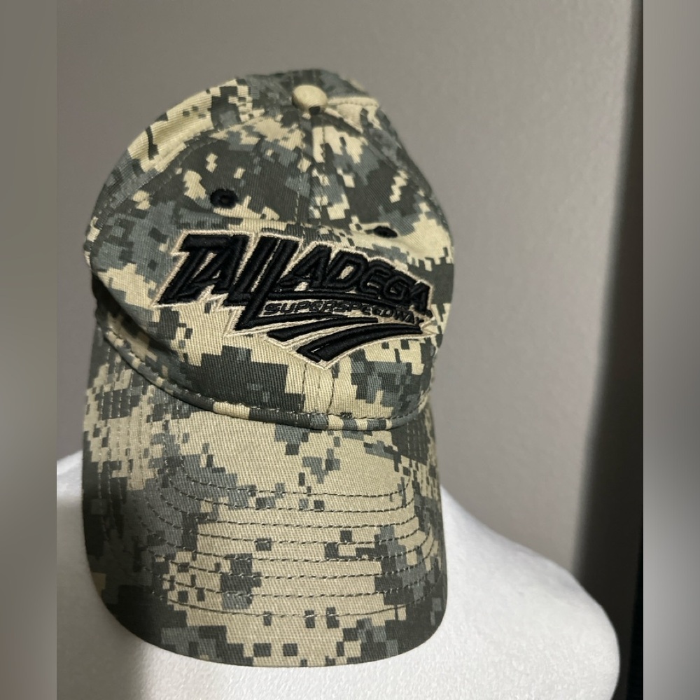 Talladega Super Speedway ball cap, pet/smoke free home.